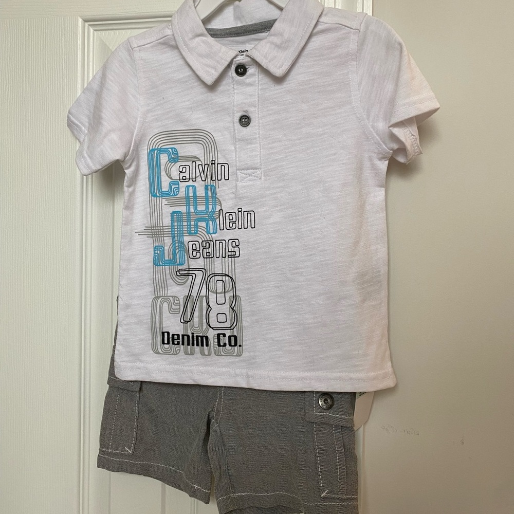 Boys 2 piece set (polo shirt and shorts)